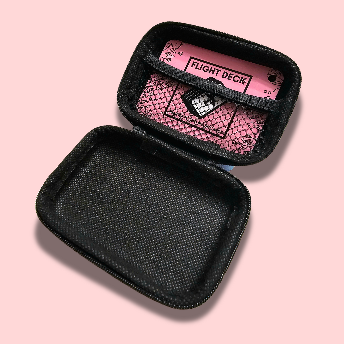 Soft Protective Storage Zipper Case - RACE CAR RED (flashcards not included)