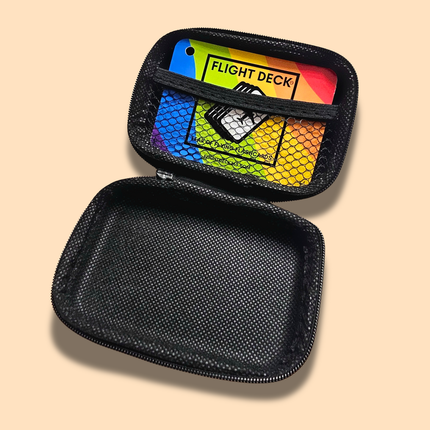 Soft Protective Storage Zipper Case - TANGERINE (flashcards not included)