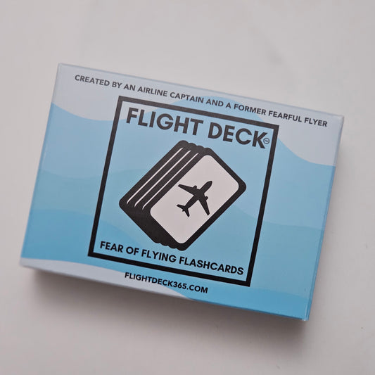 A- Flight Deck Fear of Flying Flashcards Blue Wave Design Boxed