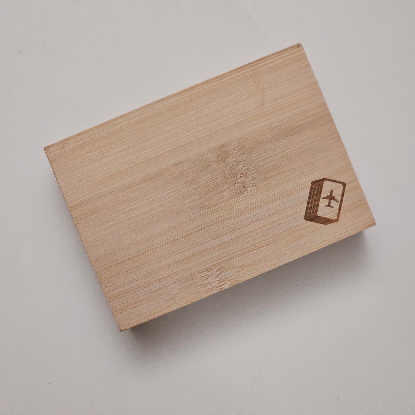 E- Bamboo Storage Case with Flight Deck Logo (flashcards not included)