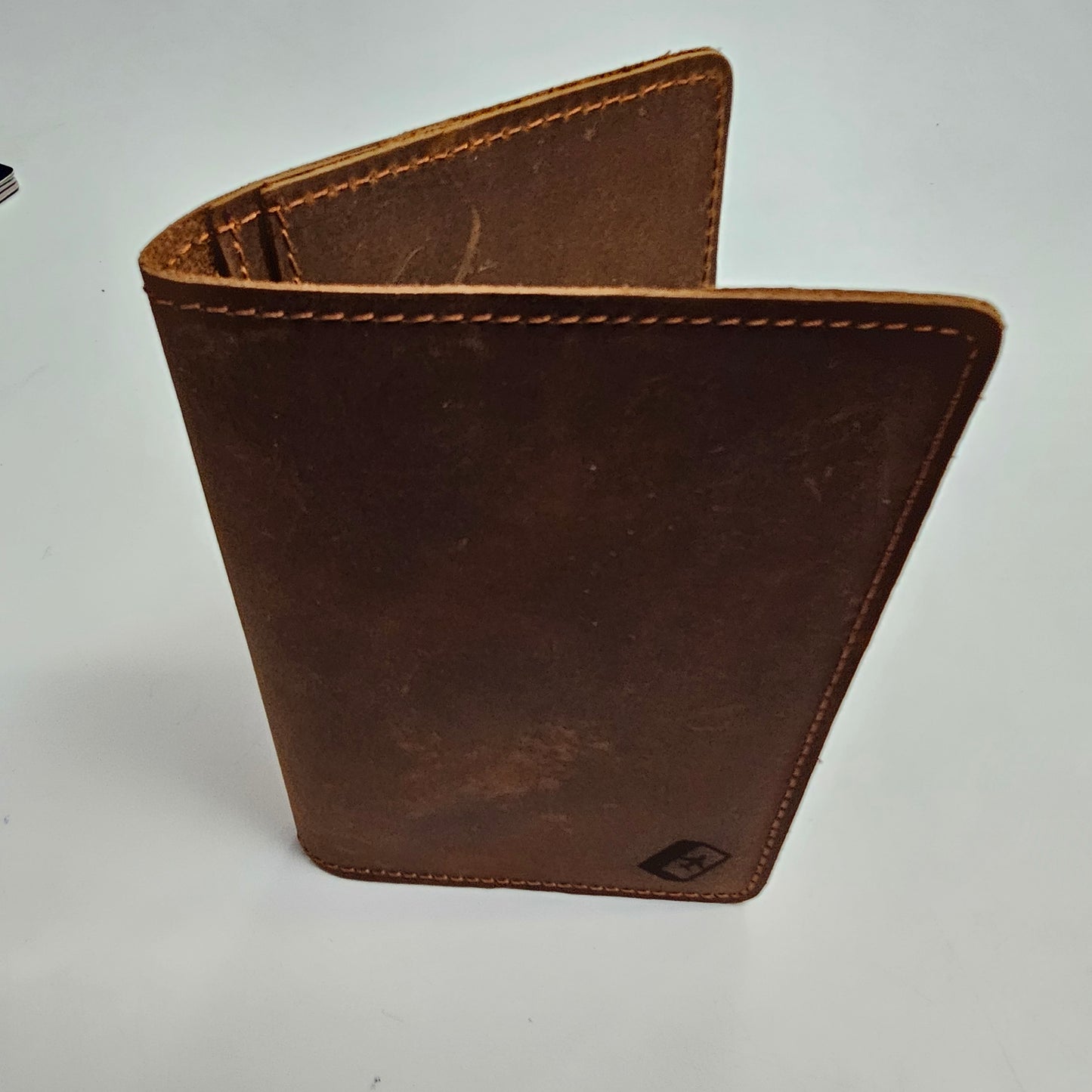 H - Leather Passport and I.D. Wallet with the Flight Deck Logo (flashcards not included)