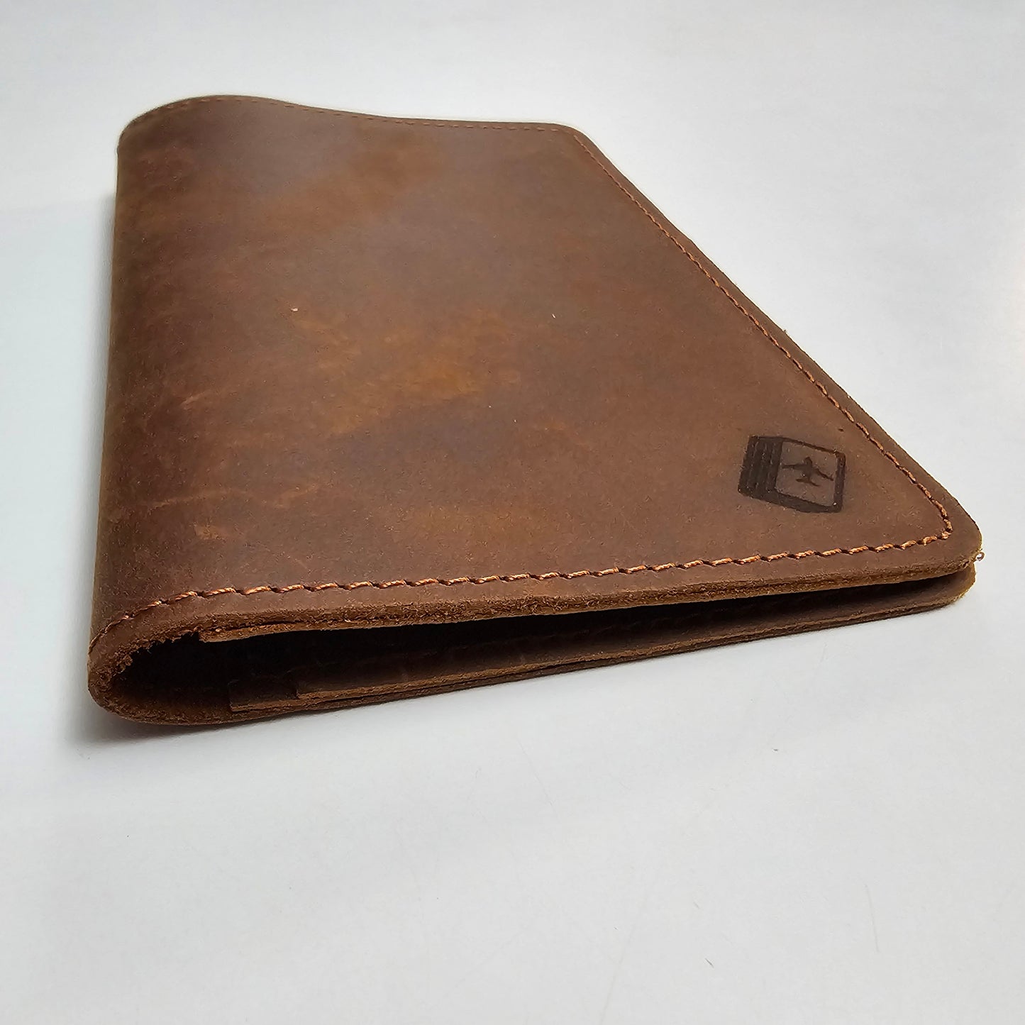 H - Leather Passport and I.D. Wallet with the Flight Deck Logo (flashcards not included)